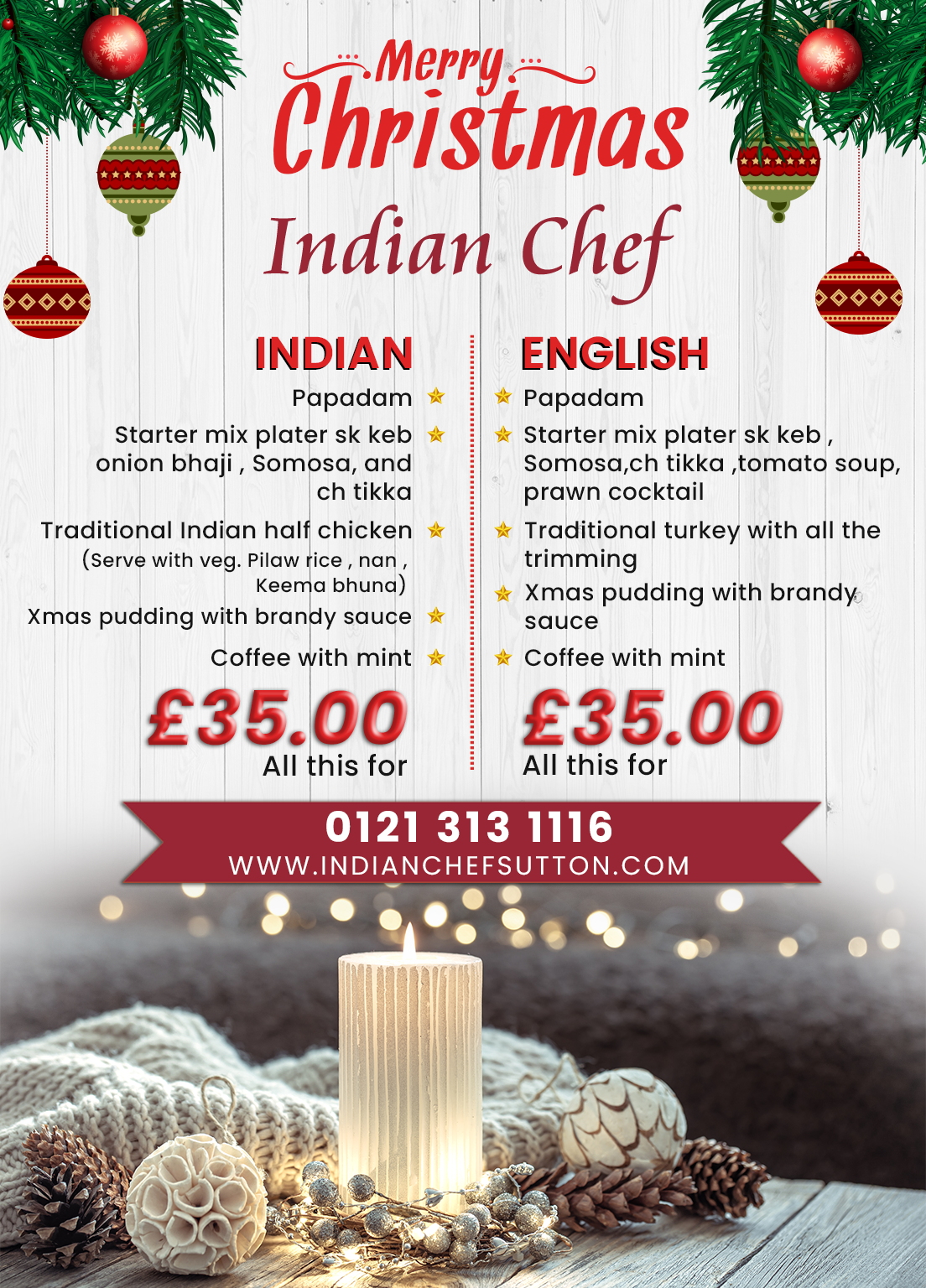 INDIAN CHEF Sutton Coldfield Book & Order Online Home